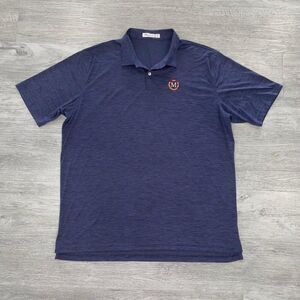 Peter Millar Mens XXL Crown Sport Featherweight Melange Polo Performance UPF 50+